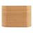 Cirq Oak Wood Nightstand with Leather Drawer Pulls