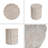 Outdoor/Indoor Lightweight Concrete Side Table