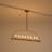 8 - Light Minimalist Candle Style Linear Oval Shape Metal Chandelier