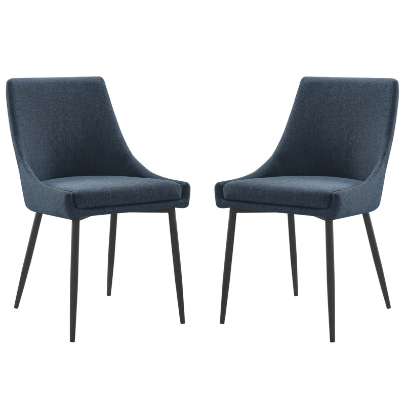 Carson Carrington Lagersberg Upholstered Fabric Dining Chairs, Gray