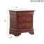Table de chevet 2 tiroirs Jeffreys-860516915