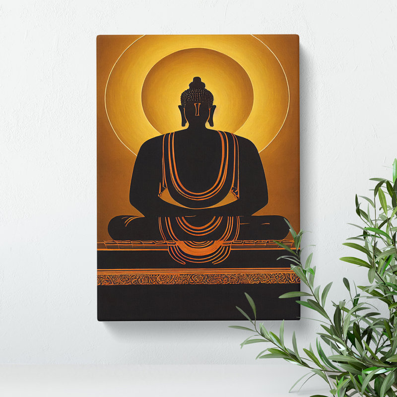 XC1022-4197X Striking Buddha - Wrapped Canvas Print, 76cm H x 50cm W x 3cm D