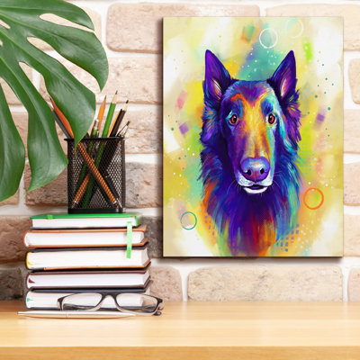 «Pop Art Rough Collie» par Furbaby Affiliates, art mural sur toile