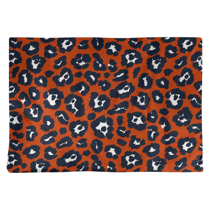 Napperon 18 "Chicago football, Orange / blanc / bleu marine foncé, Coton