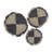 Boho Abstract Wall Decor on Rattan/ Wicker