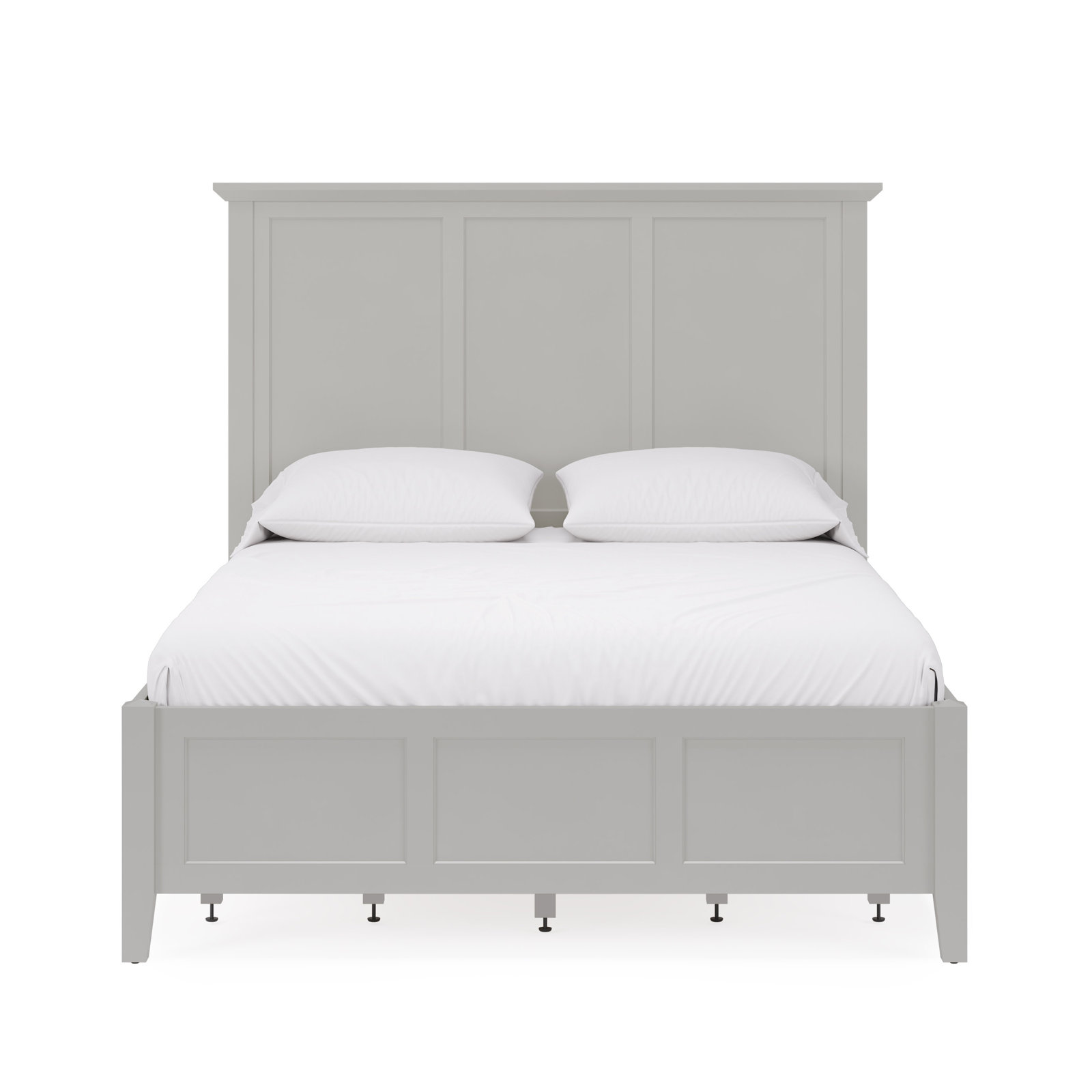 Renee Storage Platform Bed, California King, Gray