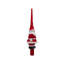 Décoration d'arbre de Noël en verre Kurt Adler, Père Noël, rouge, 30 cm