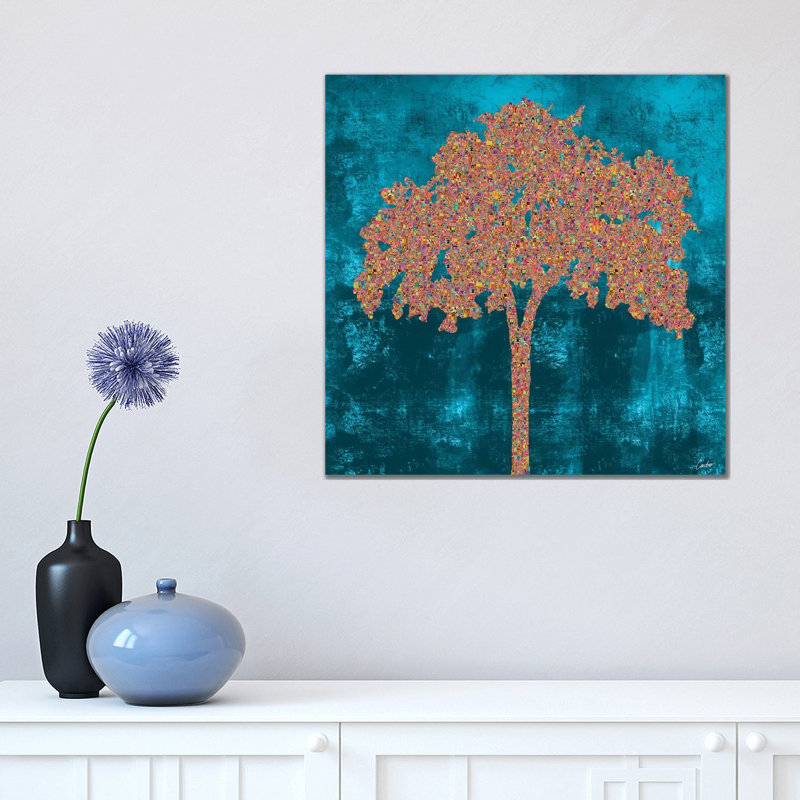 Rains 1 Piece Wrapped Canvas Wall Art, 45.72 cm H x 45.72 cm W