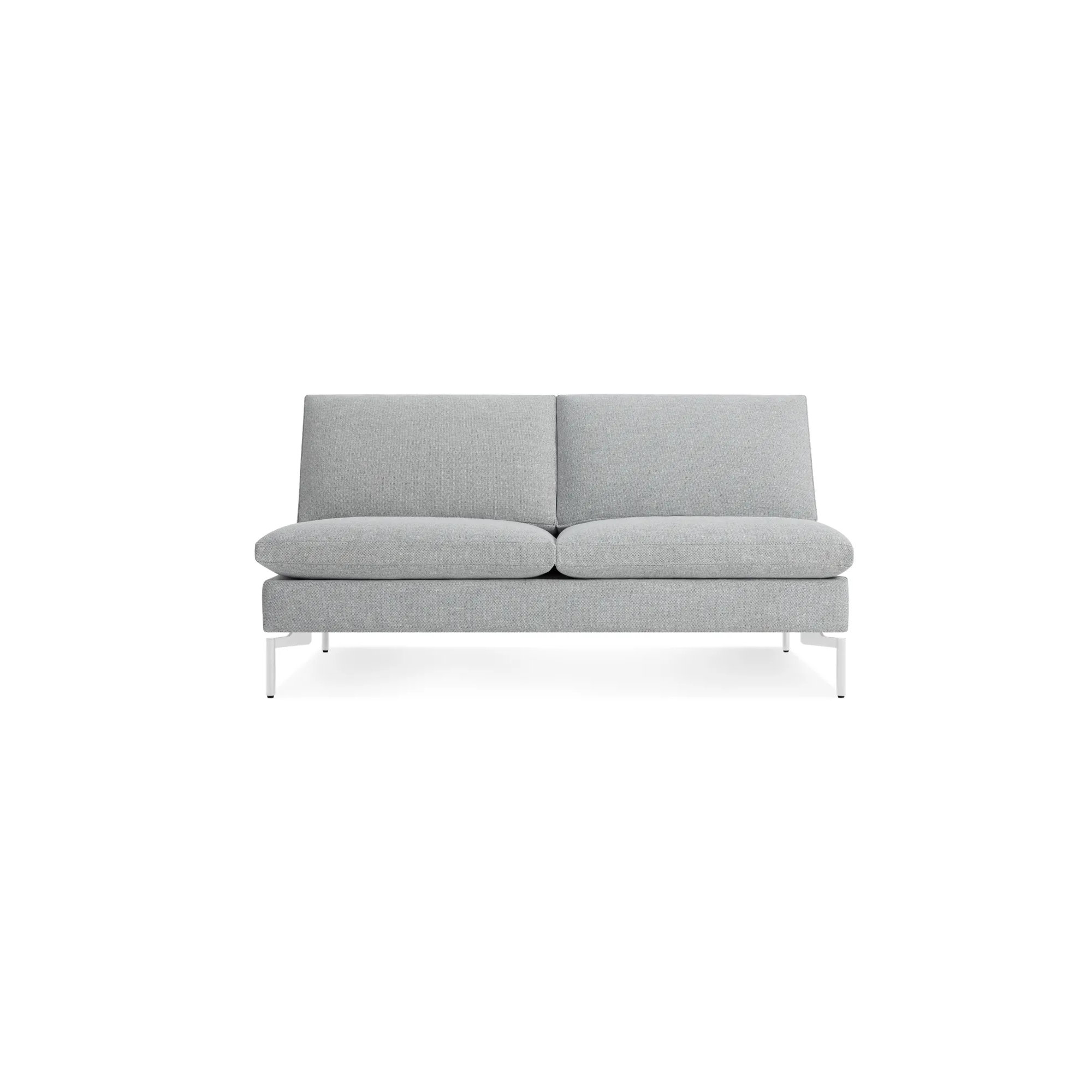 New Standard 60'' Upholstered Loveseat, Toffee Genuine Leather, Black