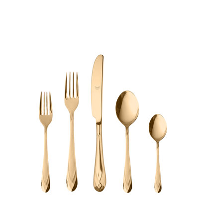 Diamante 5 - Piece Stainless Steel Flatware Set - Service for 1