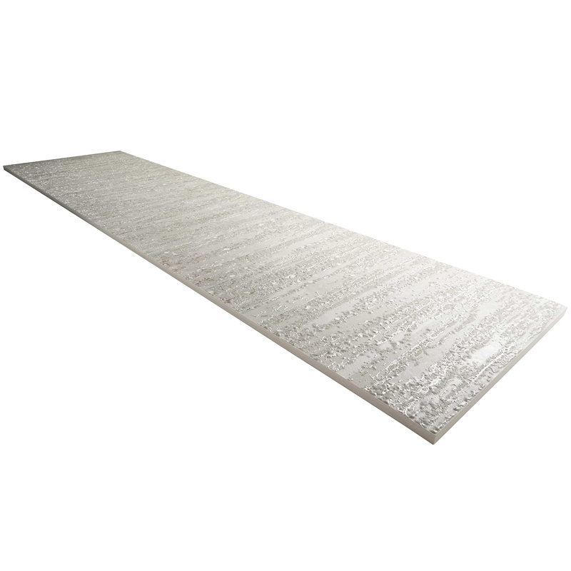 Twilight 12x48 Matte Metal Look Porcelain Tile, Deco Silver