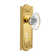 Meadows Plate with Decorative Keyhole and Oval Fluted Crystal Door Knob