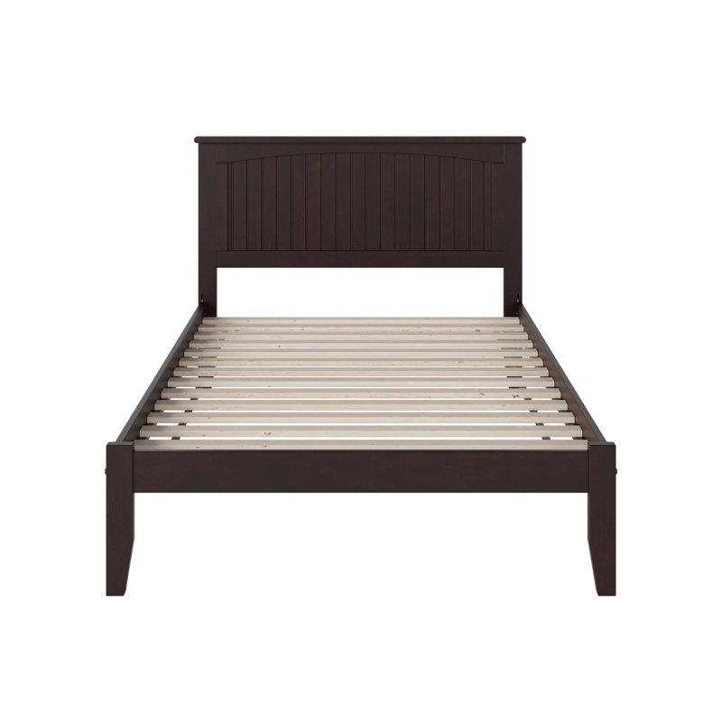  Odalys Solid Wood Platform Bed, Twin XL, White