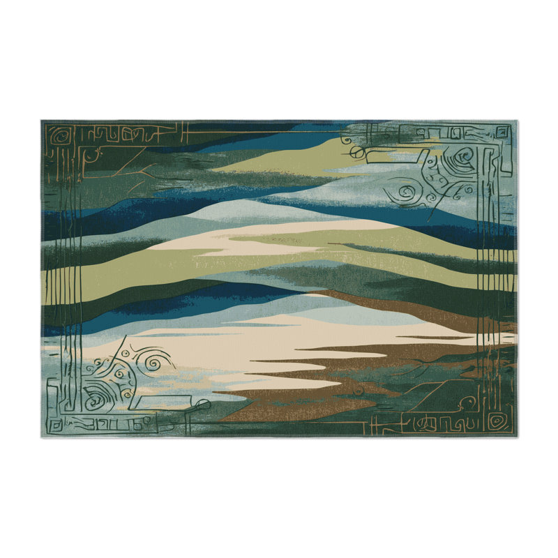 Starlit Arches Indoor And Outdoor Area Rug, Rectangle 3' x 5'
