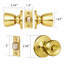 Terrace Privacy Bed/Bath Door Knob with Universal 6-Way Latch-14651526