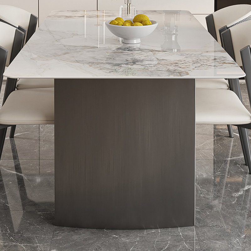 Ensemble de table de maison en acier inoxydable, H 29,52 po x L 78,74 po x l 35,43 po, 5