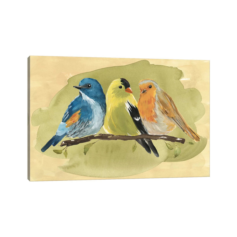 Bird Perch I by Annie Warren - Wrapped Canvas Print, 20.32 cm H x 30.48 cm W