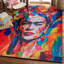 Frida Power Loomed Polyester Abstract Area Rug in Red/Multi by Frida Kahlo X Exquisite Rugs-415836200