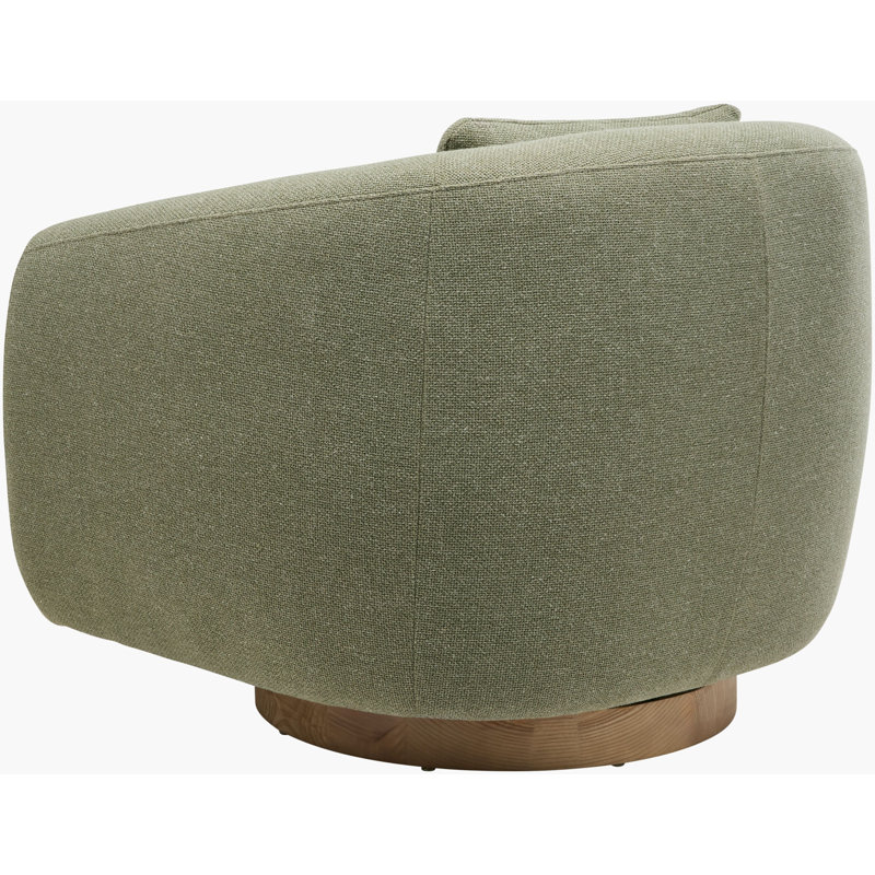 Becki Owens x Surya Loma Swivel Chair, Green