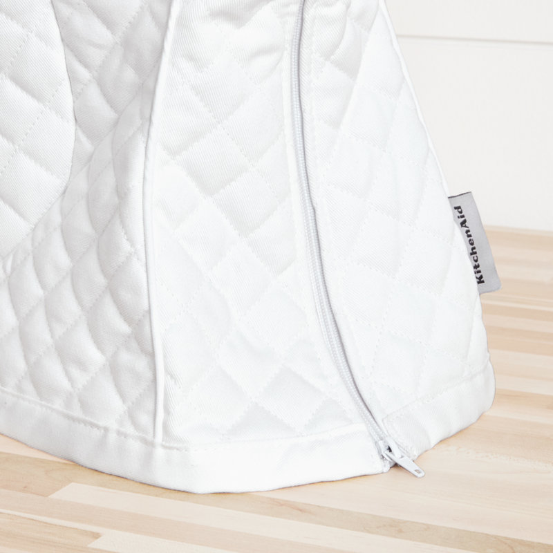 KitchenAid® Quilted Fitted Mixer Cover, White