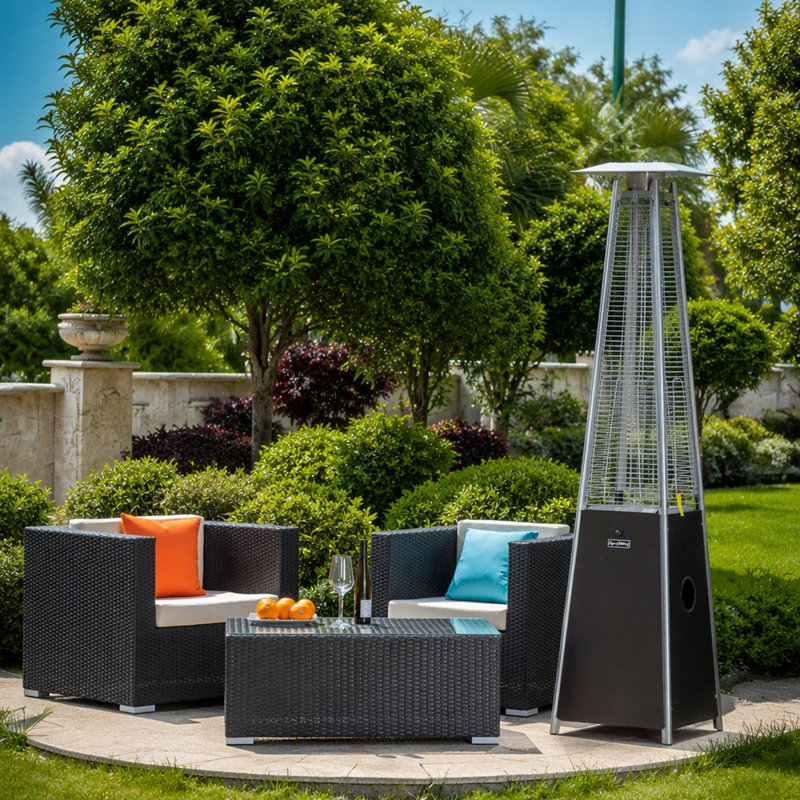 Chauffe-terrasse d'extérieur bronze