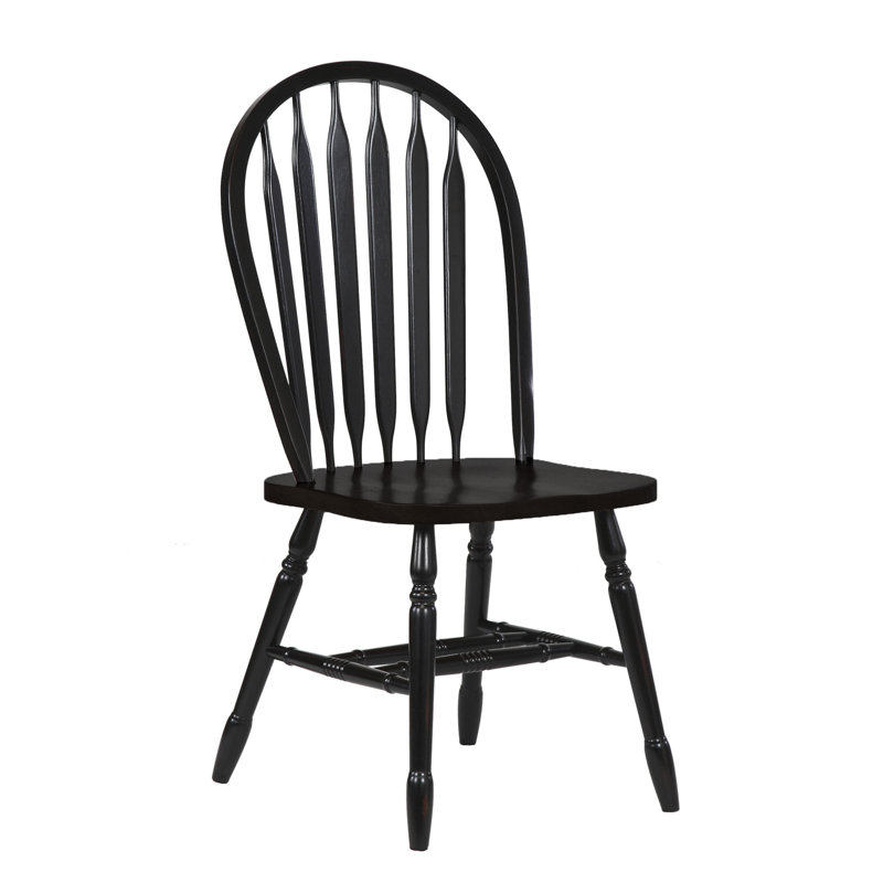 Azizi 4 - Person Solid Wood Top Four Leg Dining Set, Black