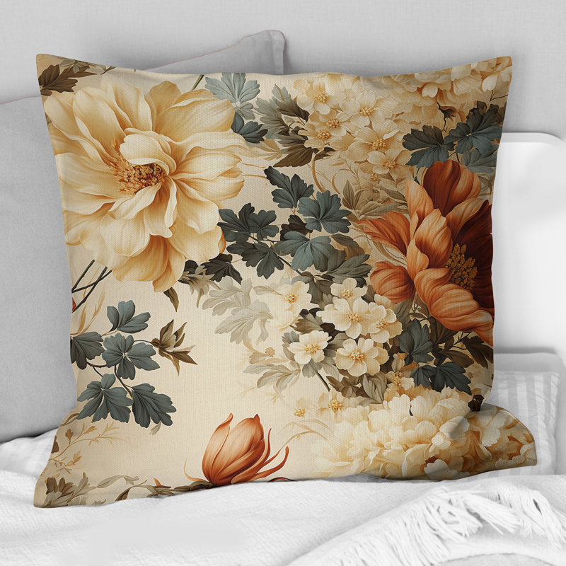Coussin Rustic Brocade Elegance Victorian, 16 po x 16 po