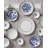 Blue Bird 7.5" Bone China Appetizer Plate