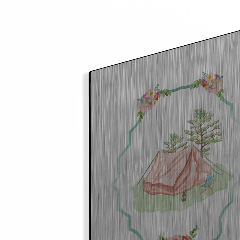 «Adventure Fun B» par Jean Plout, art mural en métal, H 16 po x l 12 po