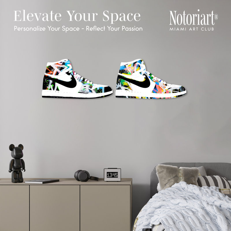 Art mural acrylique Notoriart Sneaker Shape, Sneaker urbain