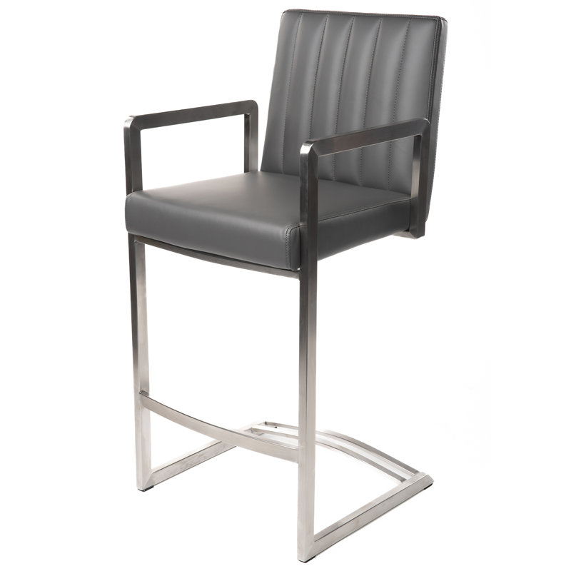 Tabouret de bar Tubo, Gris