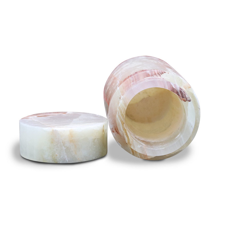 Marble Keepsake Cremation Urn For Ashes, Light Green