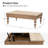 Aristidh Rectangular Lift Top Coffee Table with Storage Shelf-1957313857
