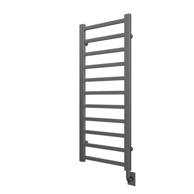 19.5"x50.5" Milano Wall Mounted Modern Electric Plug-In Towel Warmer - Brushed Nickel, Fluid Filled, Lifetime Warranty