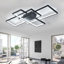 Raffa 3-Light Neutral Style Rectangular LED Semi Flush Mount Ceiling Light-1790519423-1819785639