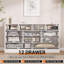 Commodes pour chambre à coucher avec 12 tiroirs, commode de 61 po de largeur pour le salon, couloir, commodes de rangement, meuble télé moderne pour téléviseur 65 po-1735510203