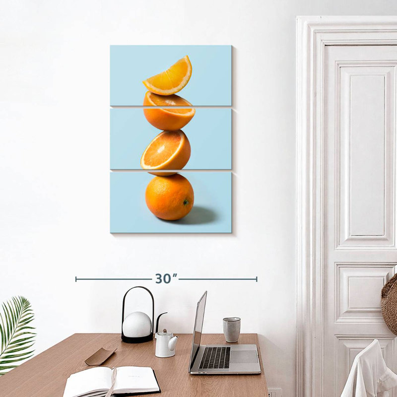 Yarlin Stack Of Oranges, 32" H x 20" W