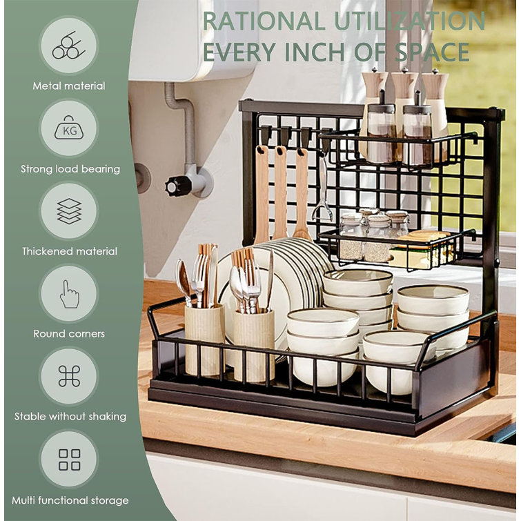 Organize Your Kitchen With This Multi-functional Stainless Steel