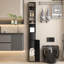 Slim Tall Bathroom Cabinet With Adjustable Shelves, Storage Cabinet With Toilet Paper Scroll And Small Drawer-792226953