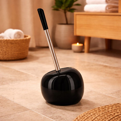 Evideco Pise Stone Toilet Brush And Holder