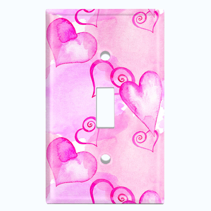 Patterned 1 - Gang Toggle Light Switch Standard Wall Plate