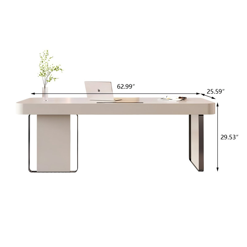 TB5826470603083COX&Size Steel Writing Desk, 29.53" H x 62.99" W x 25.59" D