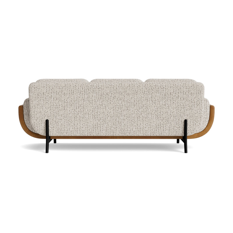 Regatta 90 Sofa, Marshmallow - Toast/Bedford - Saddle, Black