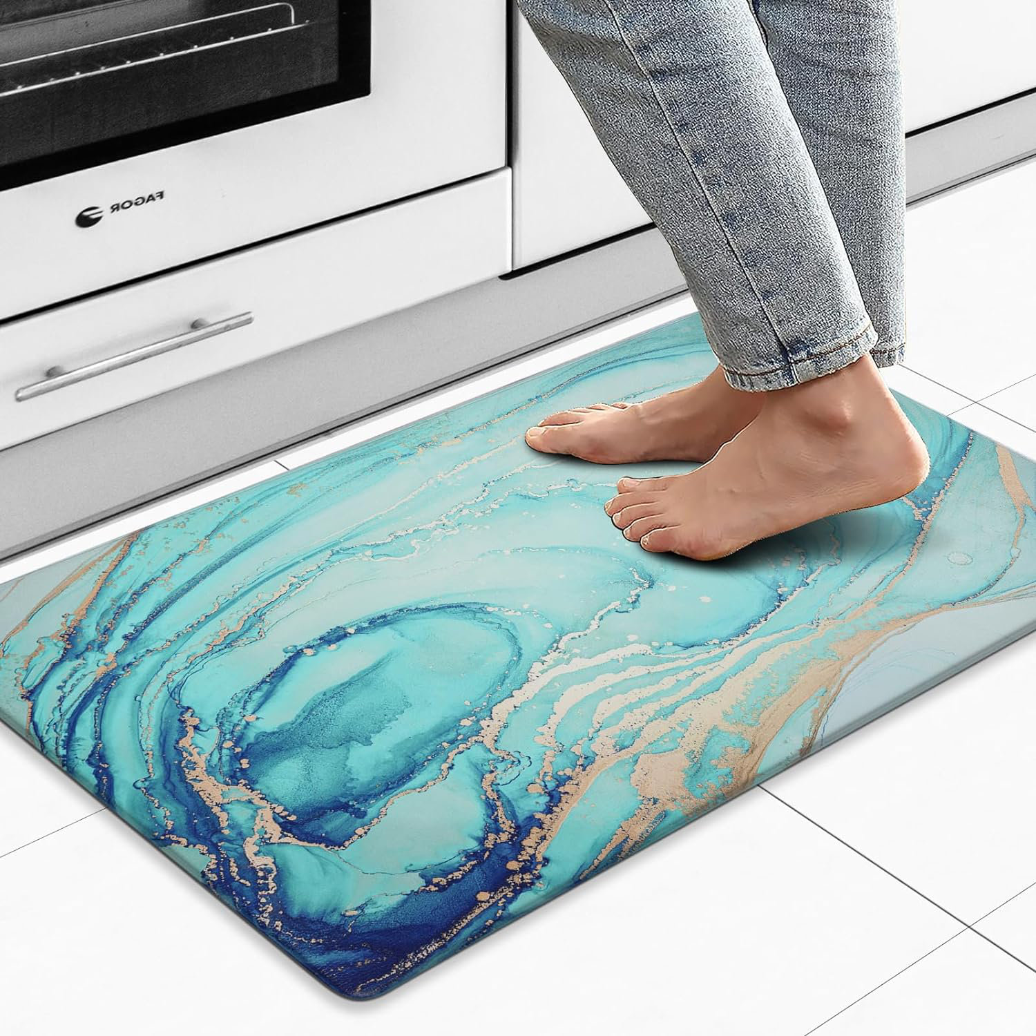 Wrought Studio Julica Anti-Fatigue Non-Skid Kitchen Mat | Wayfair