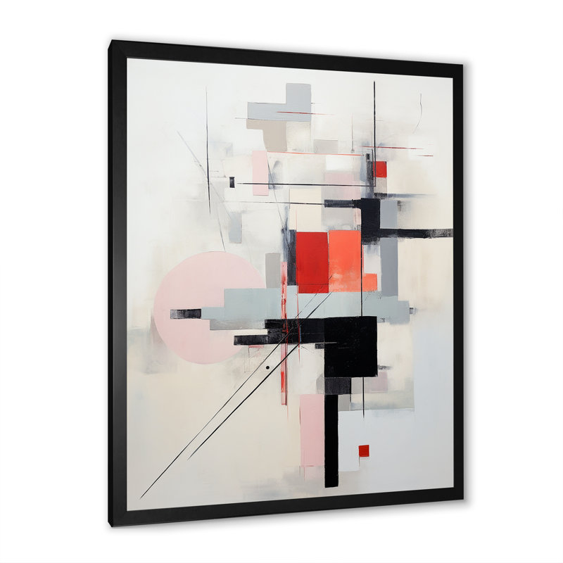 «Irvinson Beige Blue Suprematism Serene Abstractions III», reproduction sur toile, H 32 po x l 24 po x P 1 po