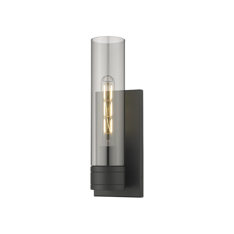 Ballston - Jaxson - 1 Light 5" Sconce with 11"H Shade, Matte Black, Seedy