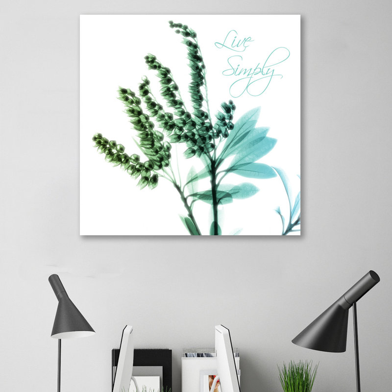 Live Simply - Wrapped Canvas Print, 76 cm H x 76 cm W