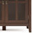 Artisan 66"W Solid Wood 4-Shelf Storage Cabinet with Tempered Glass Doors and Adjustable Shelves-610587433