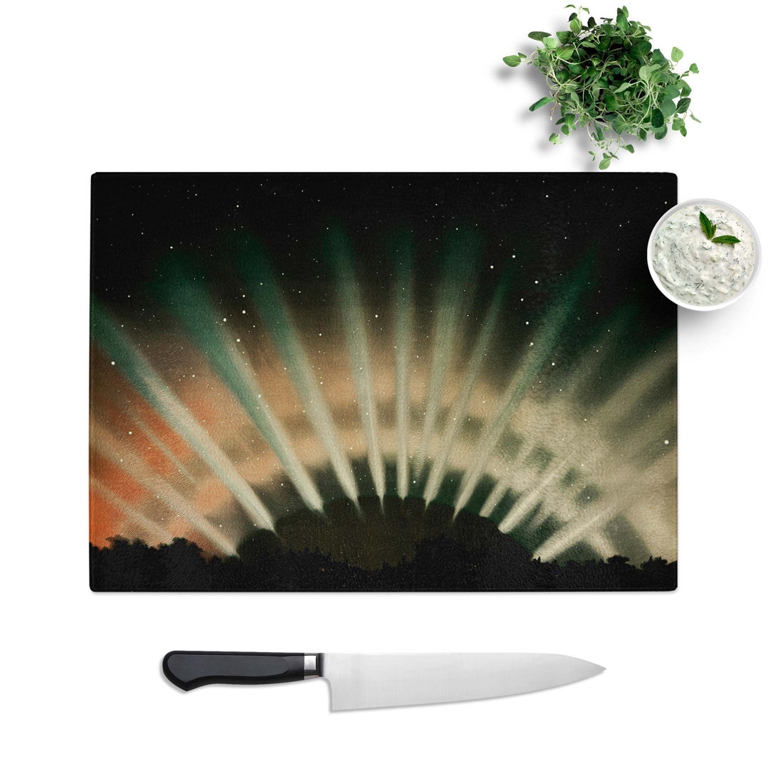 Tempered Glass Aurora Borealis Chopping Board
