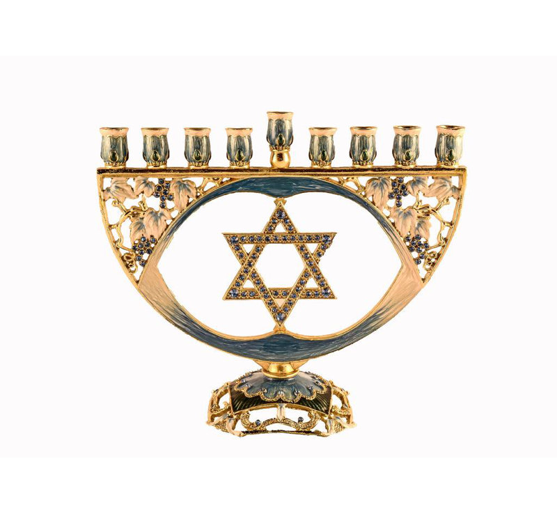 Aarav Pewter Menorah